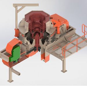vertical-shaft impact crushing and screening plant