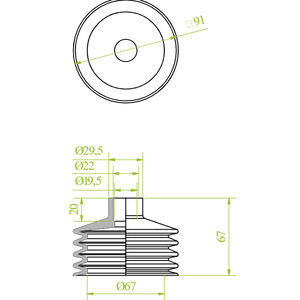 bellows suction cup 1