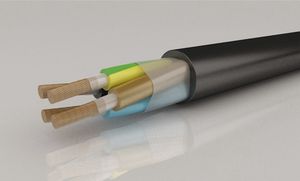 rubber-insulated electrical cable