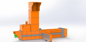 waste baling press