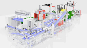 packaging line for the food and beverage industry