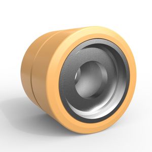 wheel with solid tire