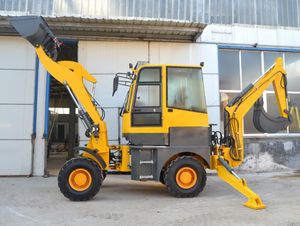articulated backhoe loader
