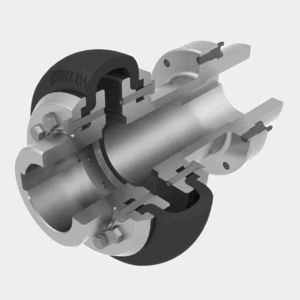 Flexible coupling - M series - UNE - spring / shaft / pump