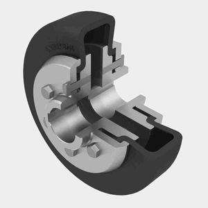 Flexible coupling - M series - UNE - spring / shaft / pump