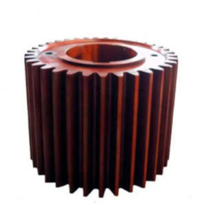 helical-toothed rack and pinion