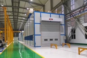 enclosed paint booth