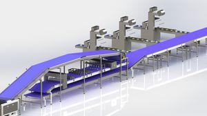 Automatic cake production line, Fully-automatic cake production line ...