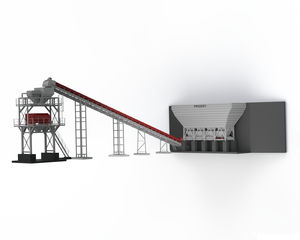 stationary concrete batching plant