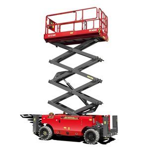 rough terrain scissor lift platform