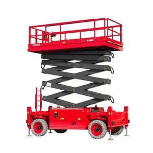 rough terrain scissor lift platform