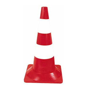 high-visibility traffic cone