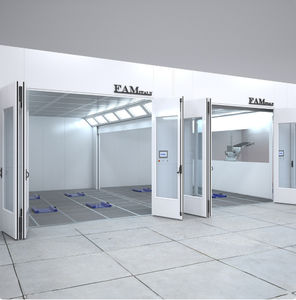 closed circuit paint booth