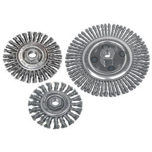 knotted wheel brush