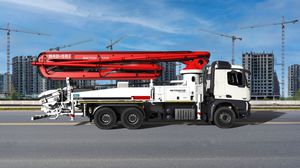 construction truck-mounted concrete pump