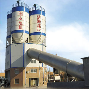 stationary concrete mixing plant