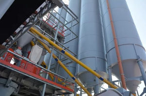 stationary concrete batching plant