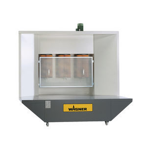 open powder coating booth