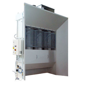 open powder coating booth