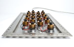 plate ultrasonic transducer / piezoelectric / for tank cleaning