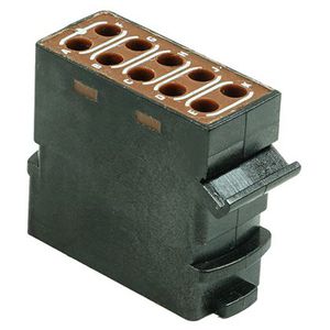 DIN rail-mounted junction block