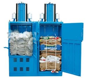 vertical baling press
