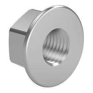 hexagonal nut / flange / steel