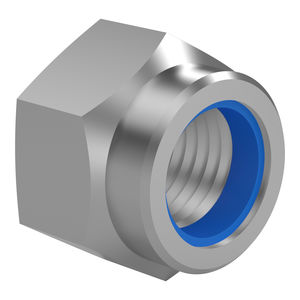 hexagonal nut / steel / self-locking