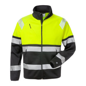 work jacket / high-visibility / polyester / zippered