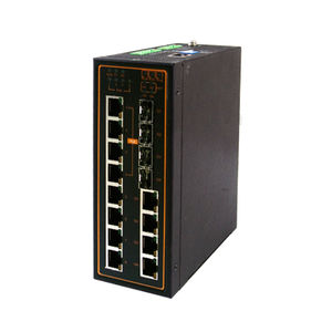 managed network switch / 12 ports / gigabit / DIN rail