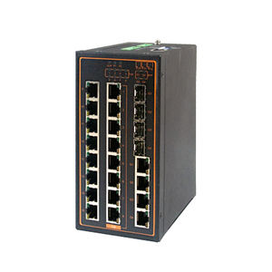 managed network switch / 20 ports / gigabit / DIN rail
