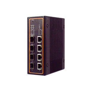 managed network switch / 8 ports / gigabit / DIN rail