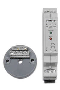 DIN rail mount temperature transmitter