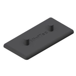non-threaded end cap / square / ABS / for profile ends