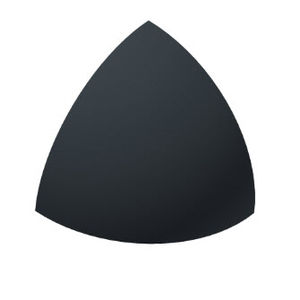 non-threaded end cap / round / polyamide / for profile ends