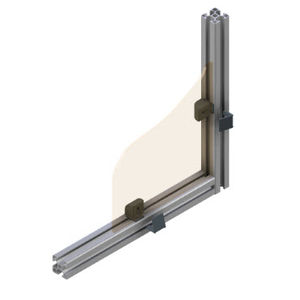 profile panel-mounting block
