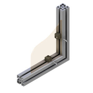 profile panel-mounting block
