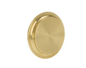 flat plug / threaded / brass