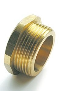 hexagonal plug / threaded / metal
