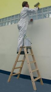 wooden step ladder