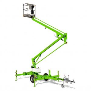 trailer-mounted articulated boom lift