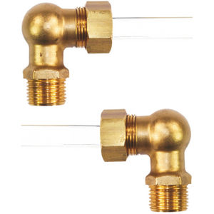 liquid level indicator / bypass / direct-reading / threaded