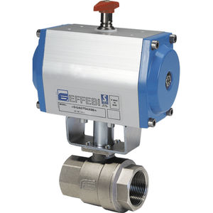 ball valve / pneumatically-operated / for compressed air / manual