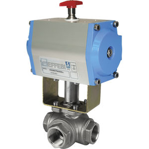 Ball valve - LYBRA series - EFFEBI - pneumatically-operated / manual ...