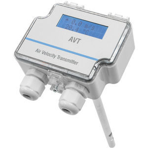 air velocity transmitter with temperature measurement