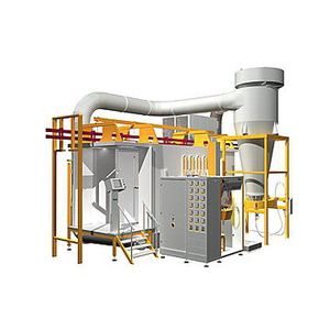 cyclone powder coating booth / automatic / fast color changing