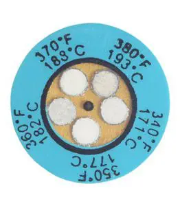 Tempil 026263 Pack of 420 pcs Series 21 Temperature Level Indicating Label Tempil 026263 Pack of 420 pcs Series 21 Temperature Level Indicating Label