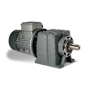 AC gear-motor / helical / coaxial / solid-shaft