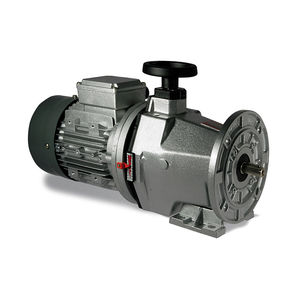 Mechanical variable speed drive with worm reduction gear / with helical reduction gear