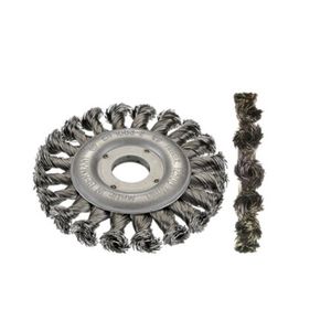 knotted wheel brush